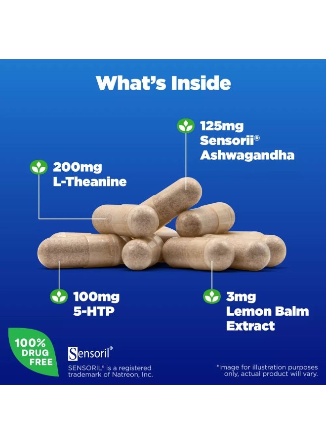 Natrol Relax+ Ultimate Calm, Mood & Stress, 30 Capsules - Image 3